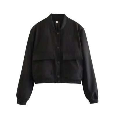 Ella | Women’s Casual Bomber Jacket with Pockets