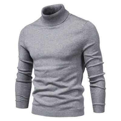 Andrew | Warm Knitted High Neck Sweater For Men