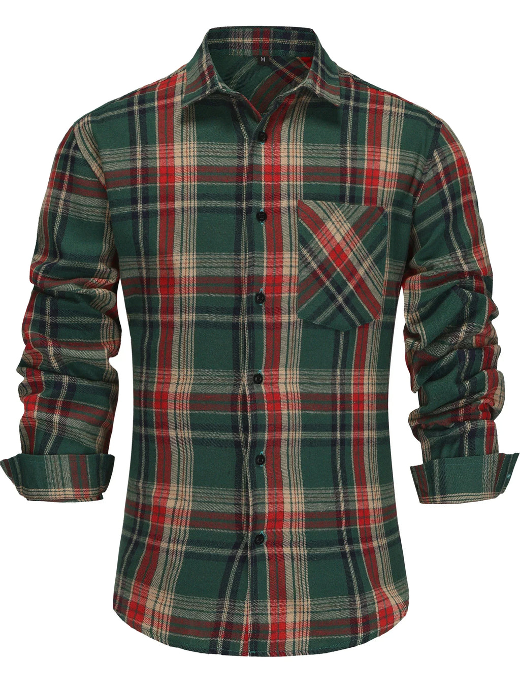 Evan | Men's Winter Plaid Button-Up Shirt