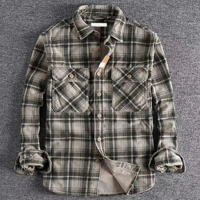Evan | Men’s Casual Plaid Flannel Shirt