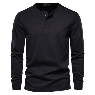 Christopher | Stylish Men’s Long-Sleeve Henley Shirt