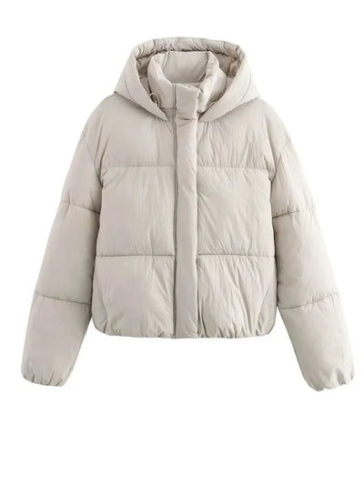 Kaitlyn | Hooded Cropped Women's Puffer Jacket