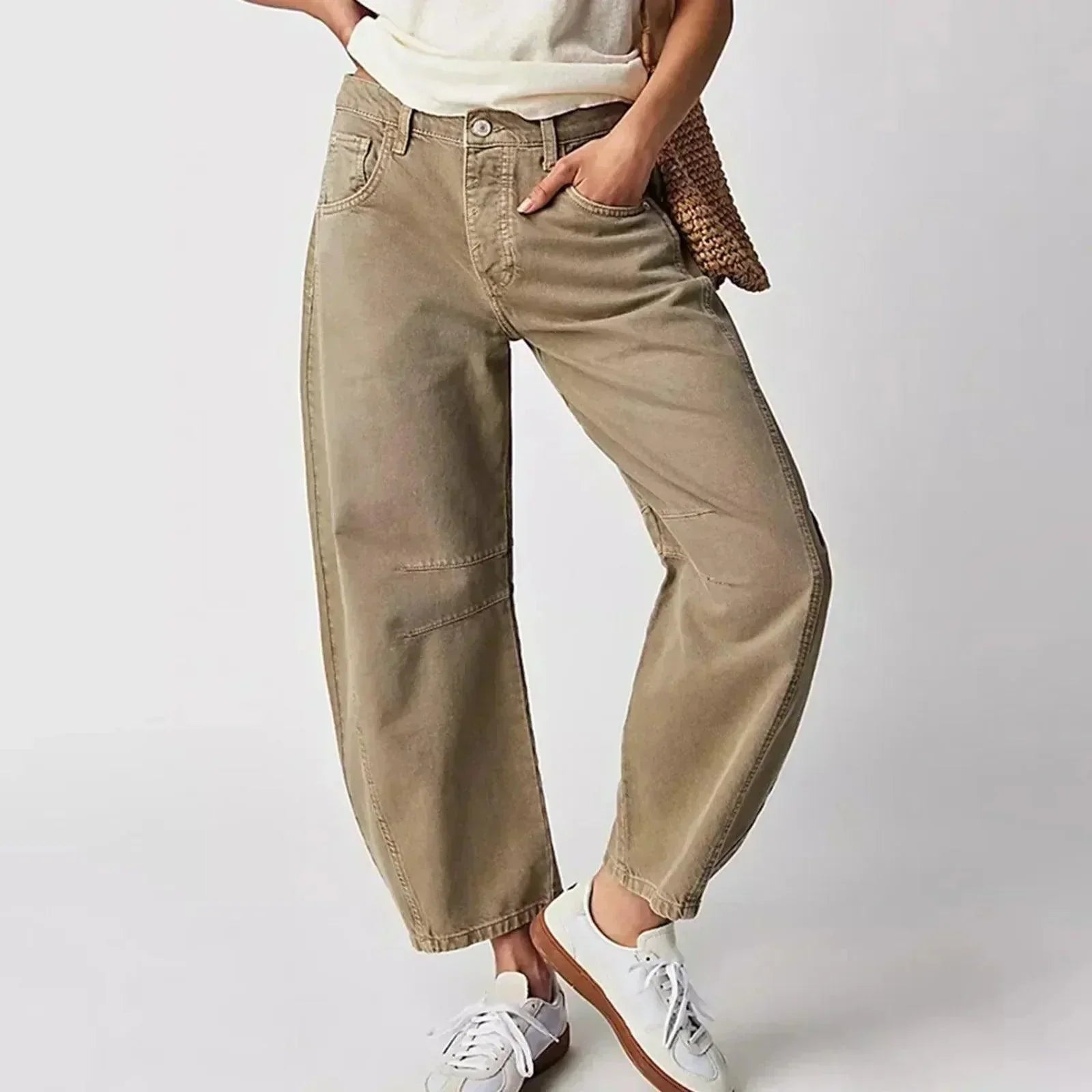 Emily | Women’s Relaxed Fit High Waist Pants