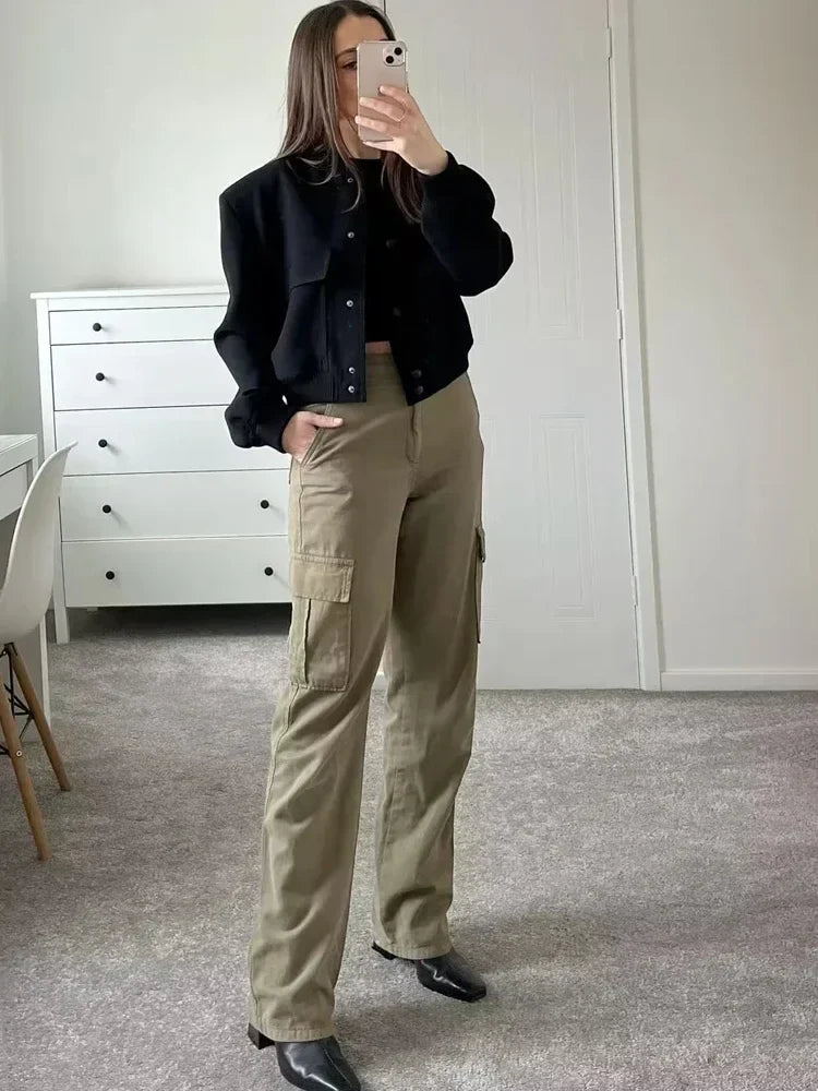 Ella | Women’s Casual Bomber Jacket with Pockets