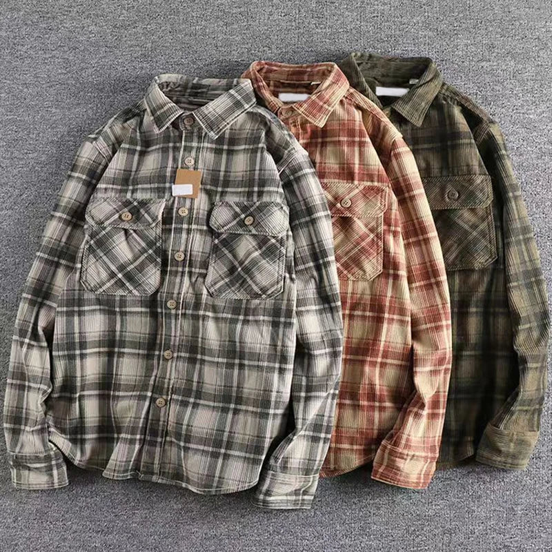 Evan | Men’s Casual Plaid Flannel Shirt