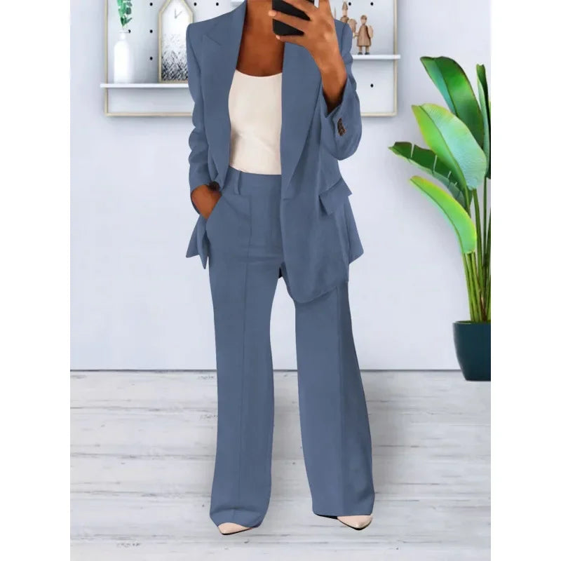 Kayla | Chic Formal Suit Set with Tailored Long Blazer for Women
