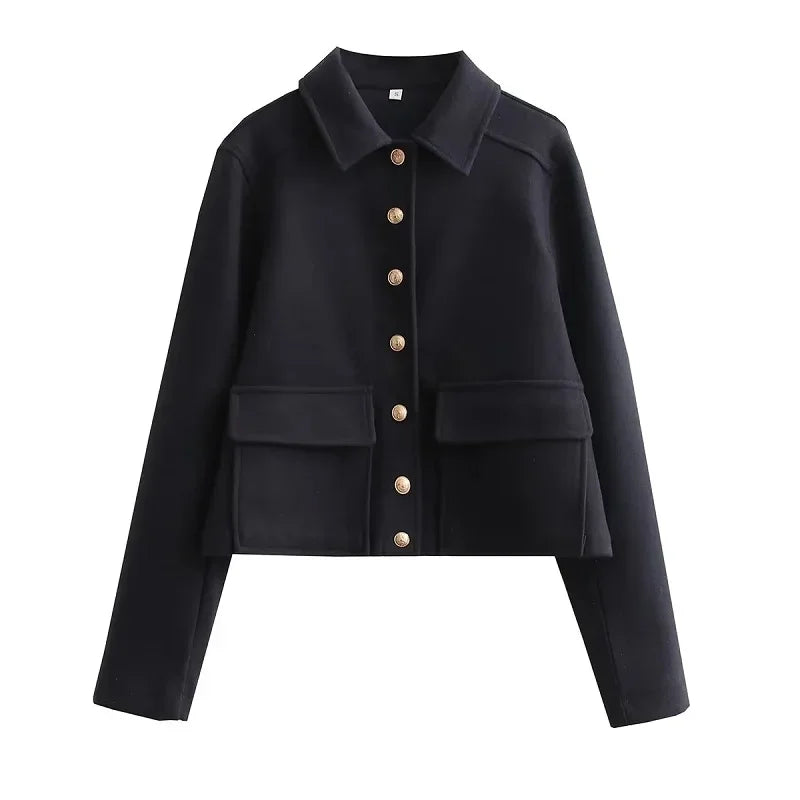 Fiona | Women’s Button-Front Casual Jacket with Pockets