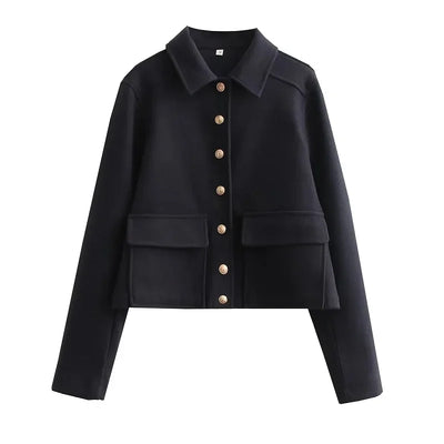 Fiona | Women’s Button-Front Casual Jacket with Pockets