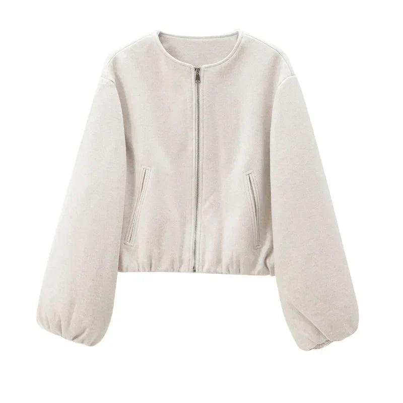 Gabrielle | Women’s Casual Zip Up Cropped Jacket