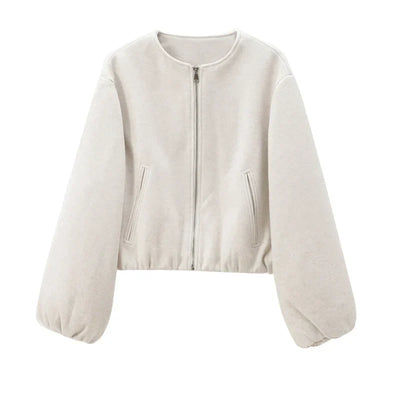 Gabrielle | Women’s Casual Zip Up Cropped Jacket