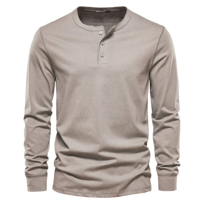 Christopher | Stylish Men’s Long-Sleeve Henley Shirt