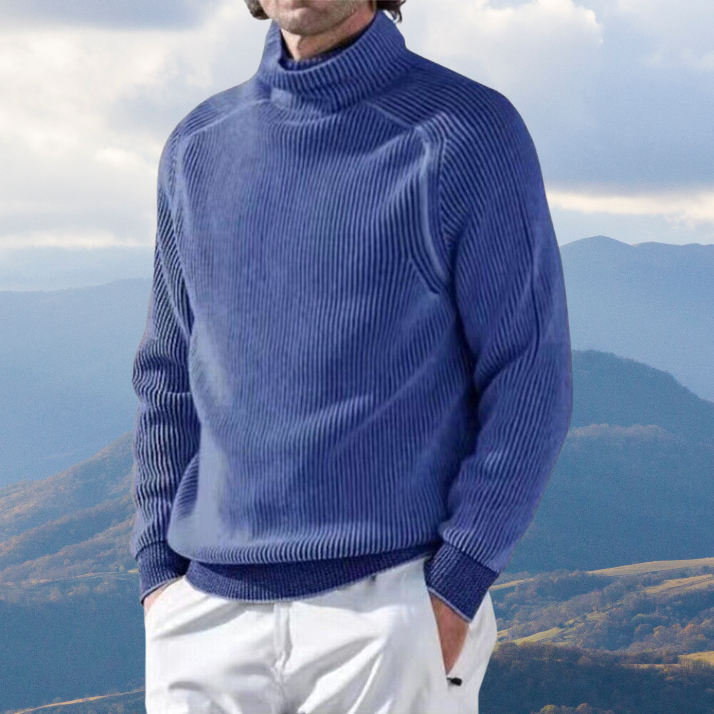 Brandon | Winter Casual Turtleneck Sweater For Men