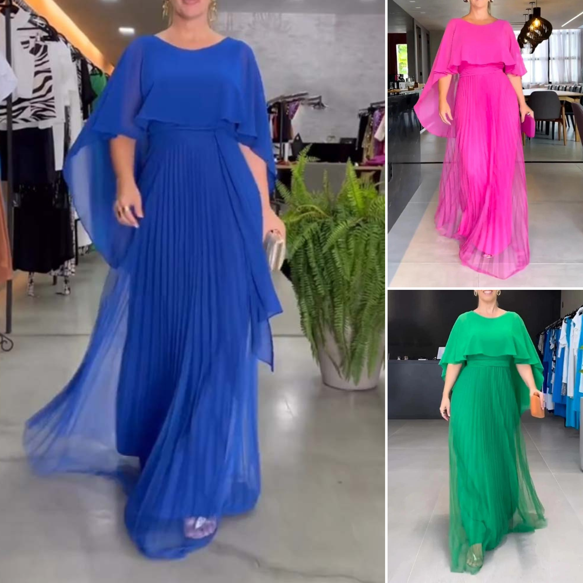 Hazel | Women’s Formal Pleated Floor Length Dress