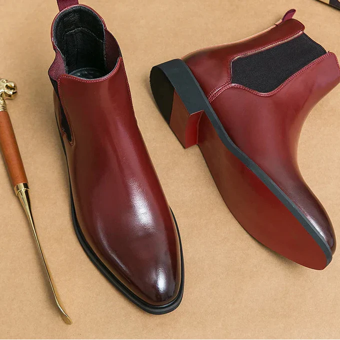 Michael | Elegant Leather Chelsea Boots for Men