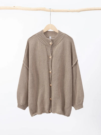 Harper | Women’s Winter Relaxed Fit Knit Button Cardigan
