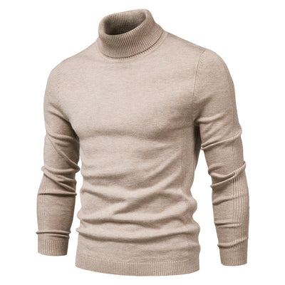 Andrew | Warm Knitted High Neck Sweater For Men