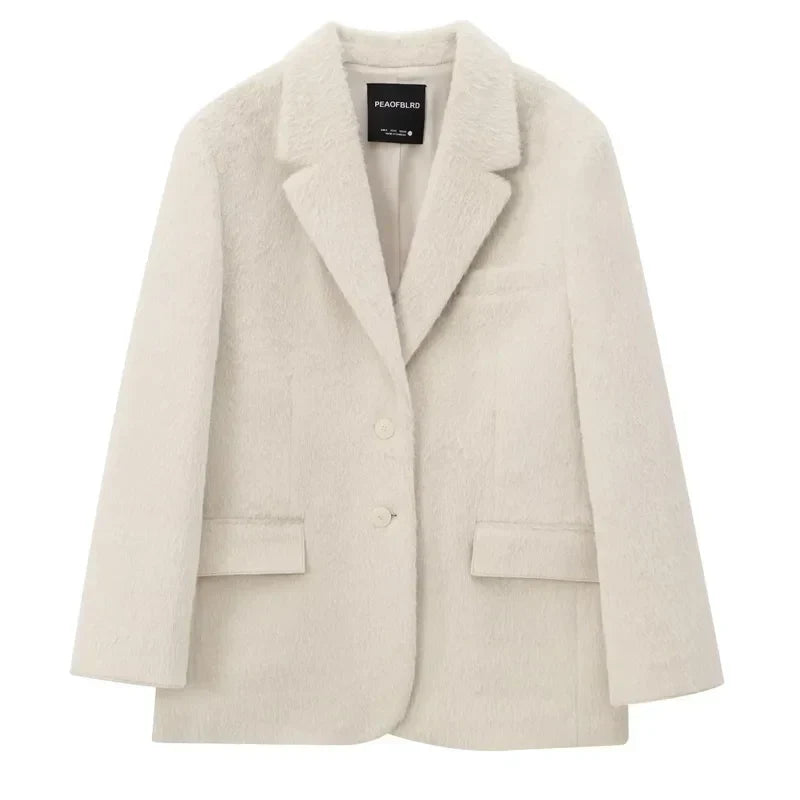 Hannah | Women's Faux Fur Blazer Jacket