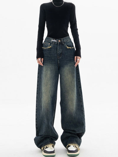 Patricia | Women’s Trendy High-Waisted Wide-Leg Jeans