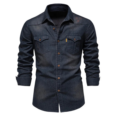 Henry | Men’s Denim Button-Up Shirt