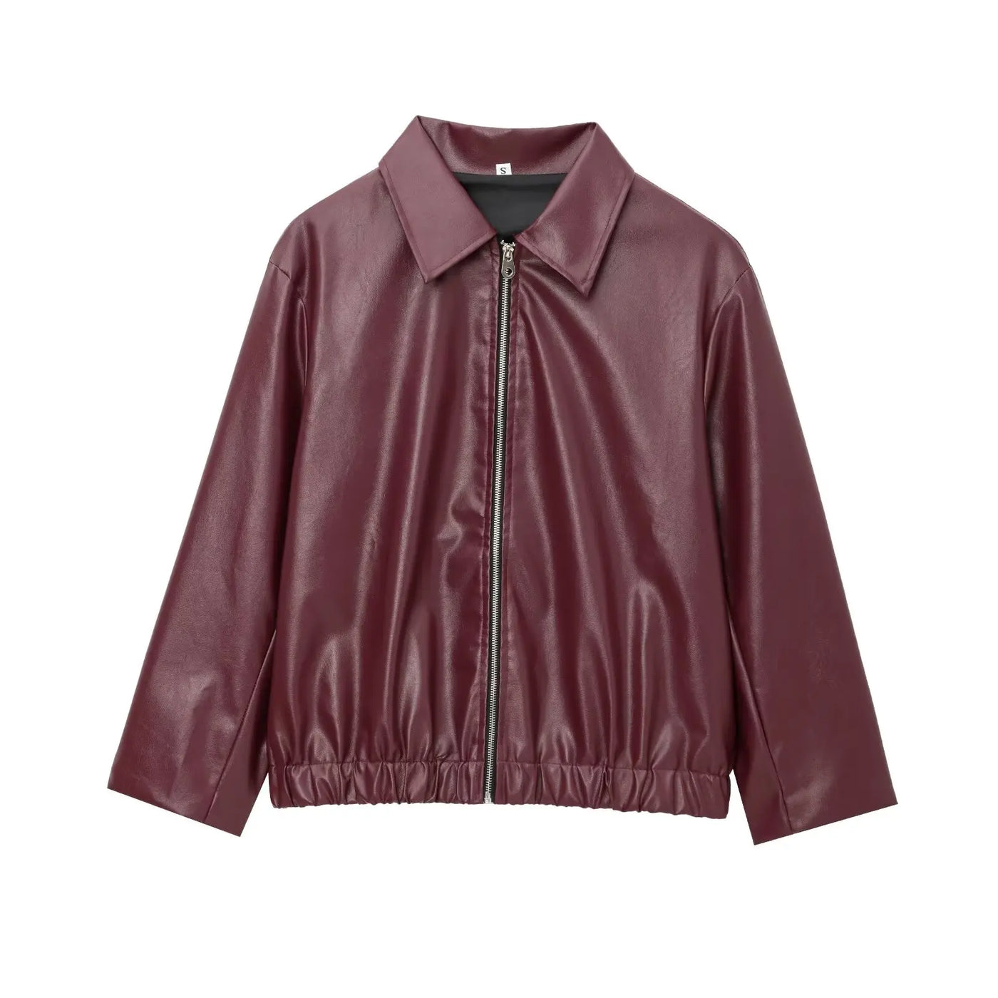 Harper | Women's Faux Leather Bomber Jacket