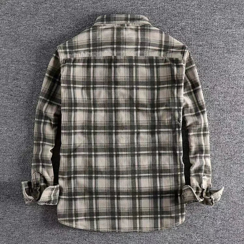 Evan | Men’s Casual Plaid Flannel Shirt