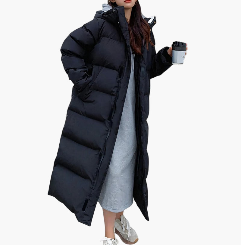 Riley | Women’s Elegant Hooded Quilted Puffer Coat