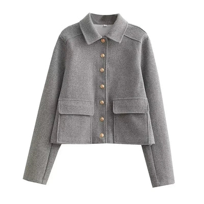 Fiona | Women’s Button-Front Casual Jacket with Pockets