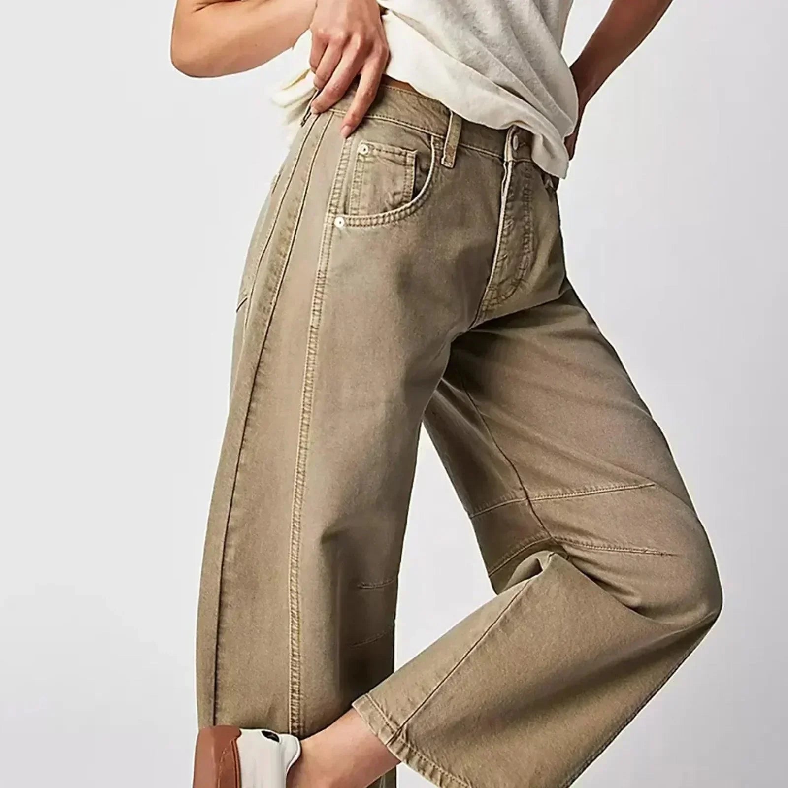 Emily | Women’s Relaxed Fit High Waist Pants