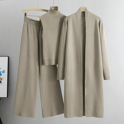 Jessica | Women’s Three-Piece Cardigan And Pants Set