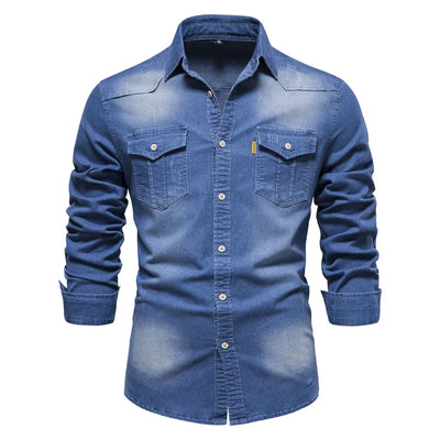 Henry | Men’s Denim Button-Up Shirt