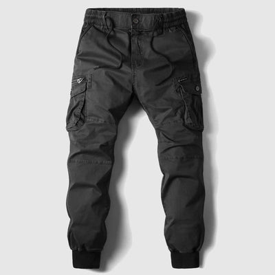 Aaron | Men’s Black Cargo Jogger Pants