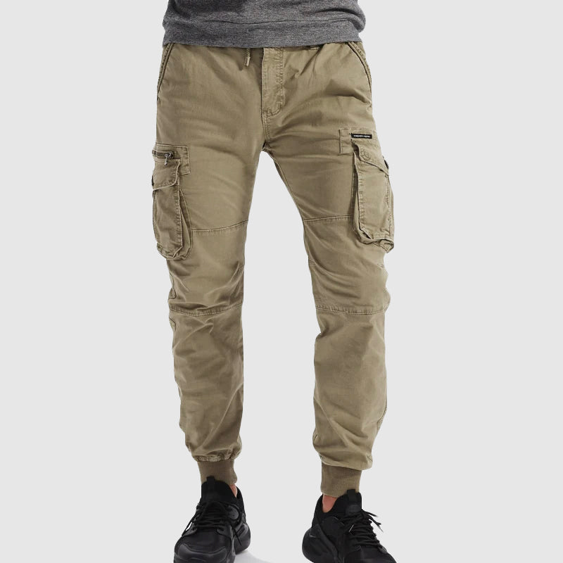 Aaron | Men’s Black Cargo Jogger Pants