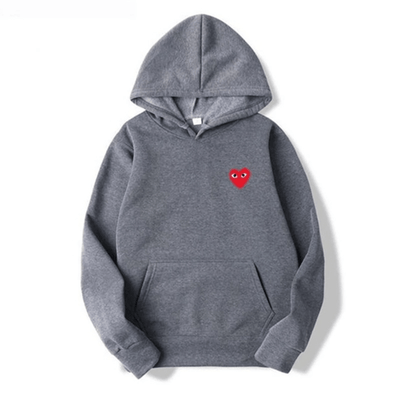 Ella | Women’s Heart Embroidered Pullover Hoodie