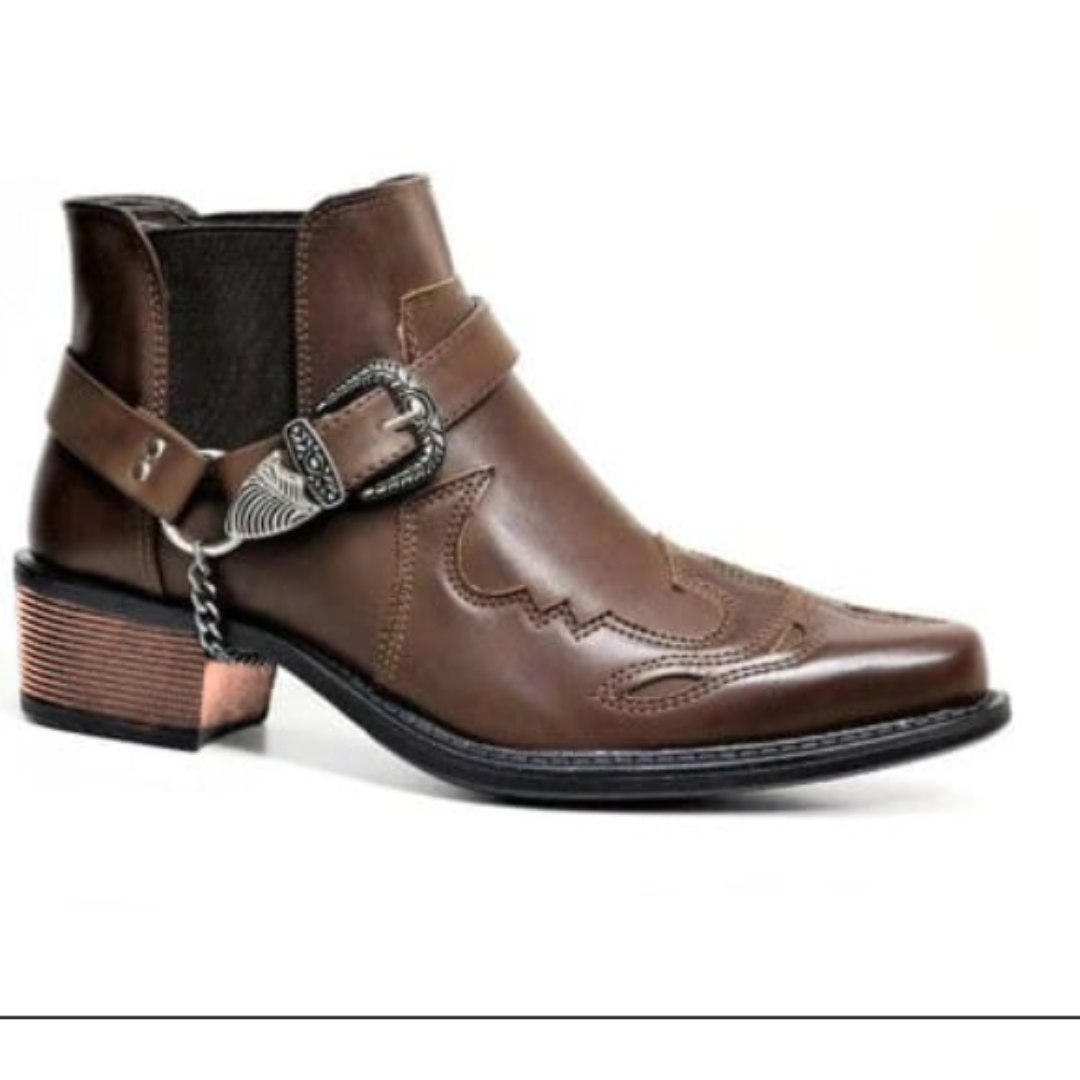 Andrew | Men's Winter Western Boots With Buckle Style