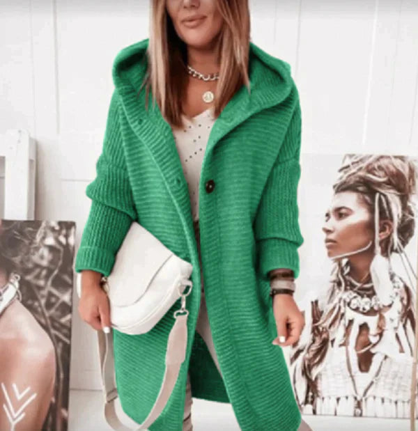Audrey | Women’s Cozy Hooded Knit Cardigan Jacket