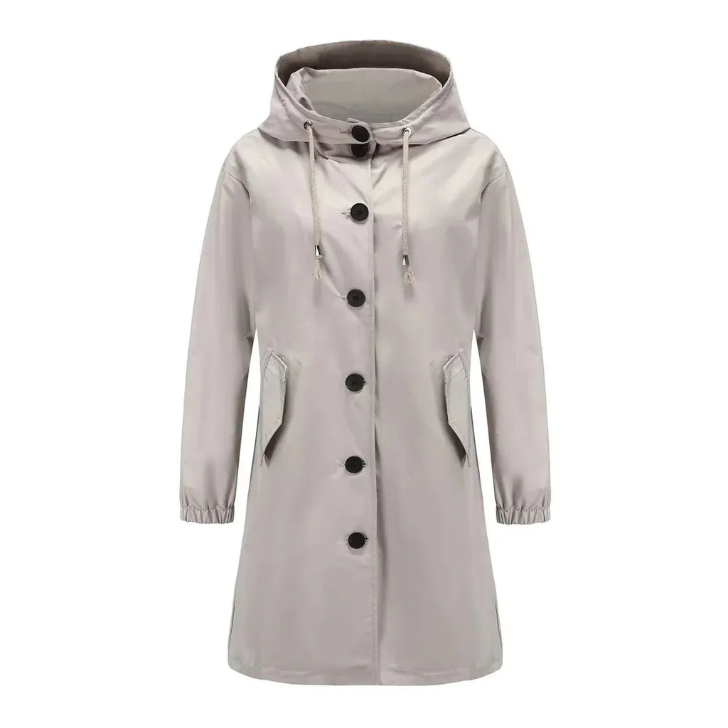 Megan | Women’s Casual Long Button Front Coat
