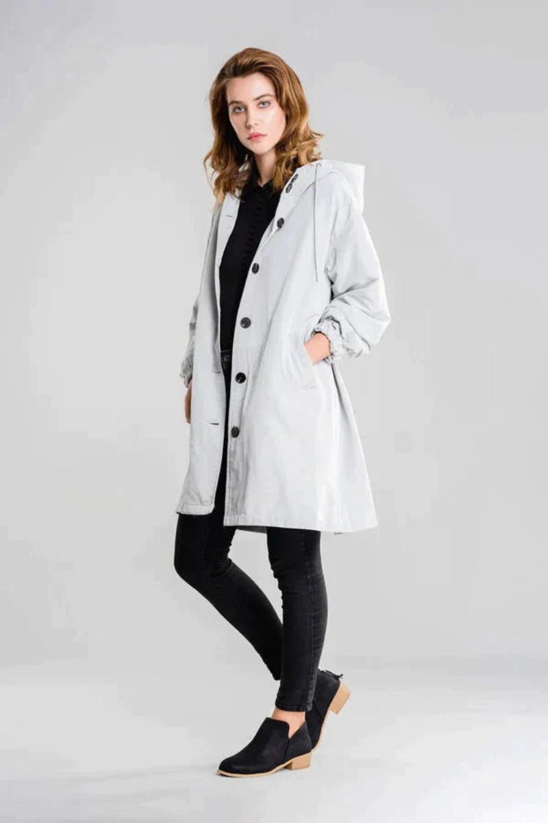 Dakota | Women Winter Hooded Loose Buttoned Coat
