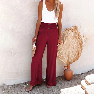 Megan | Women Casual High Rise Relaxed Fit Trousers