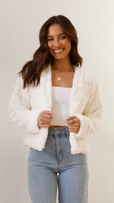 Bella | Women’s Chic Faux Fur Evening Jacket
