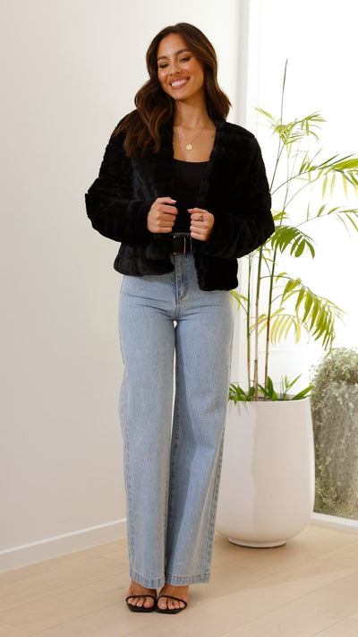 Bella | Women’s Chic Faux Fur Evening Jacket