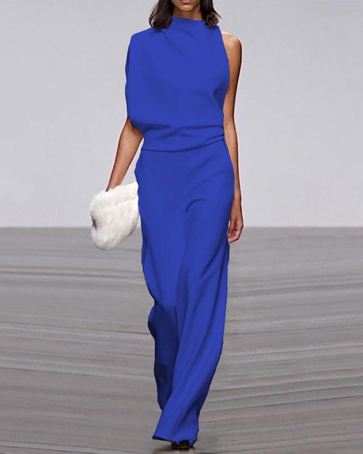 Bella | Women Chic High Neck Shoulder Jumpsuit