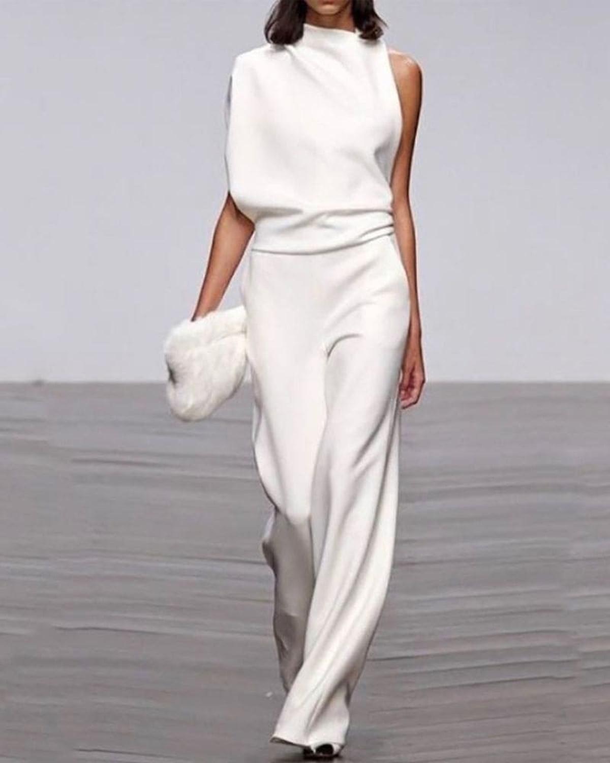 Bella | Women Chic High Neck Shoulder Jumpsuit