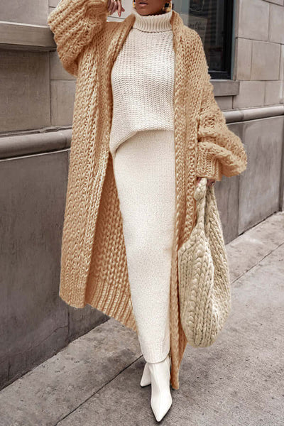 Ruby | Chic Winter Knit Set with Cardigan for Women