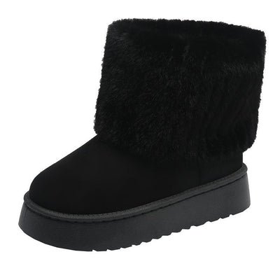 Madison | Women's Winter Fur Trim Ankle Boots
