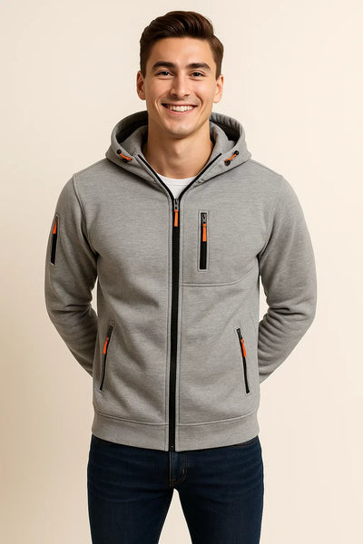 Sean | Men’s Casual Zip Front Hoodie