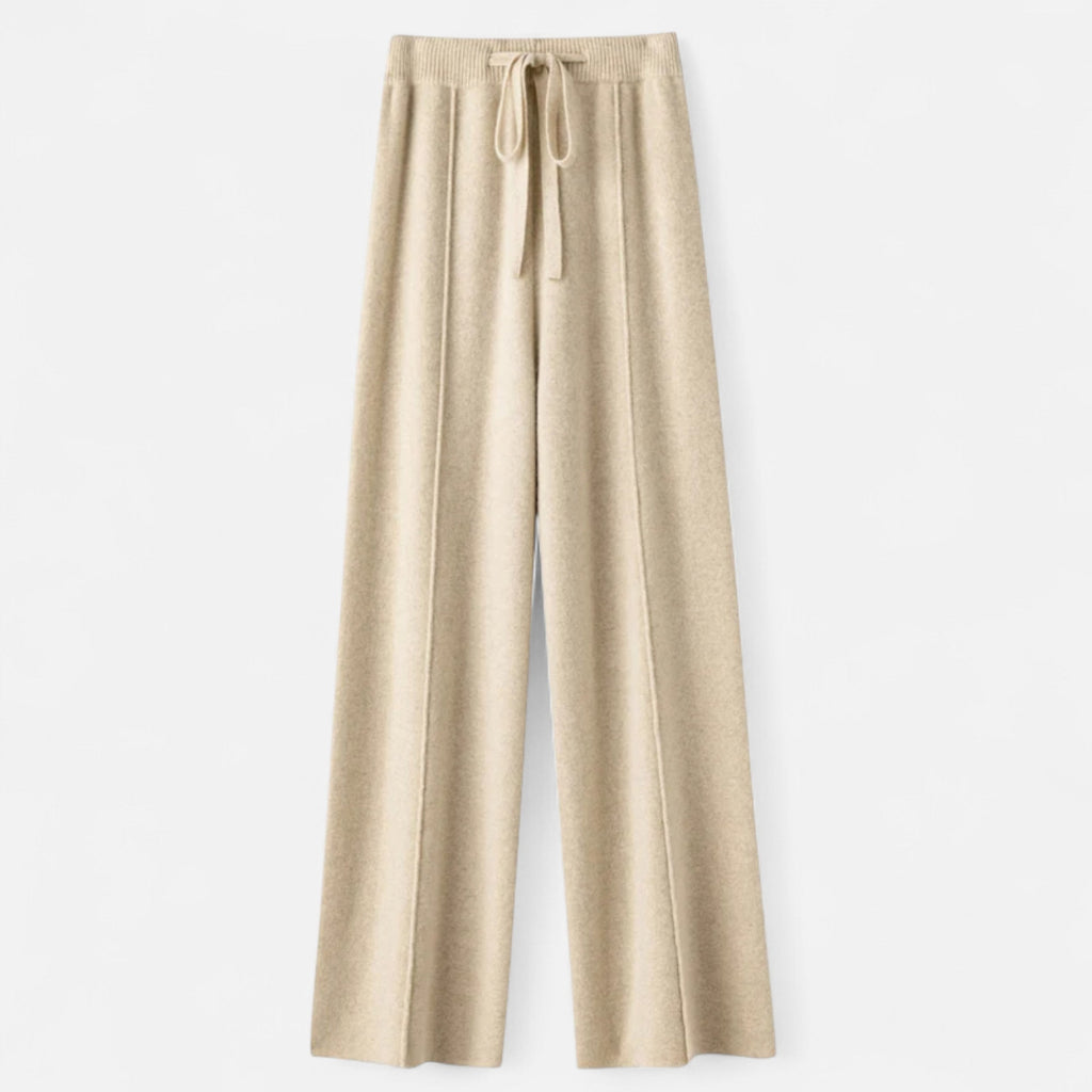 Isabel | Women’s Wide Leg Comfy Fit Classic Wool Trousers