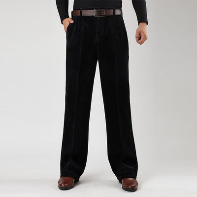 Brandon | Men's Casual High-Waist Pleated Pants