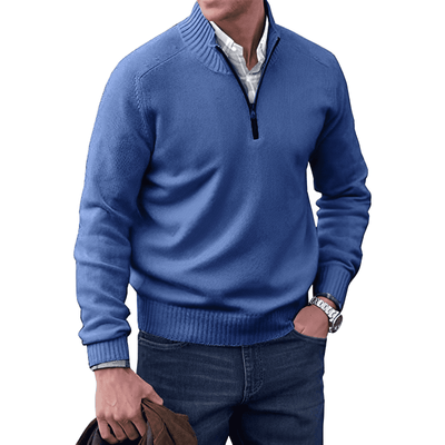 Evan | Men’s Knitted Half-Zip Pullover Jumper