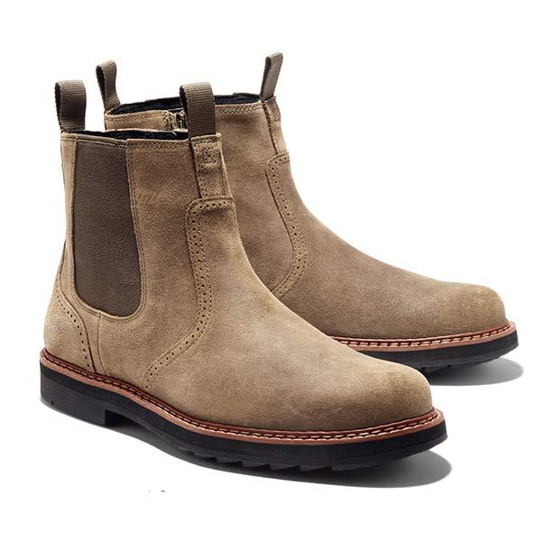 Aiden | Rugged Suede Chelsea Ankle Boots Men