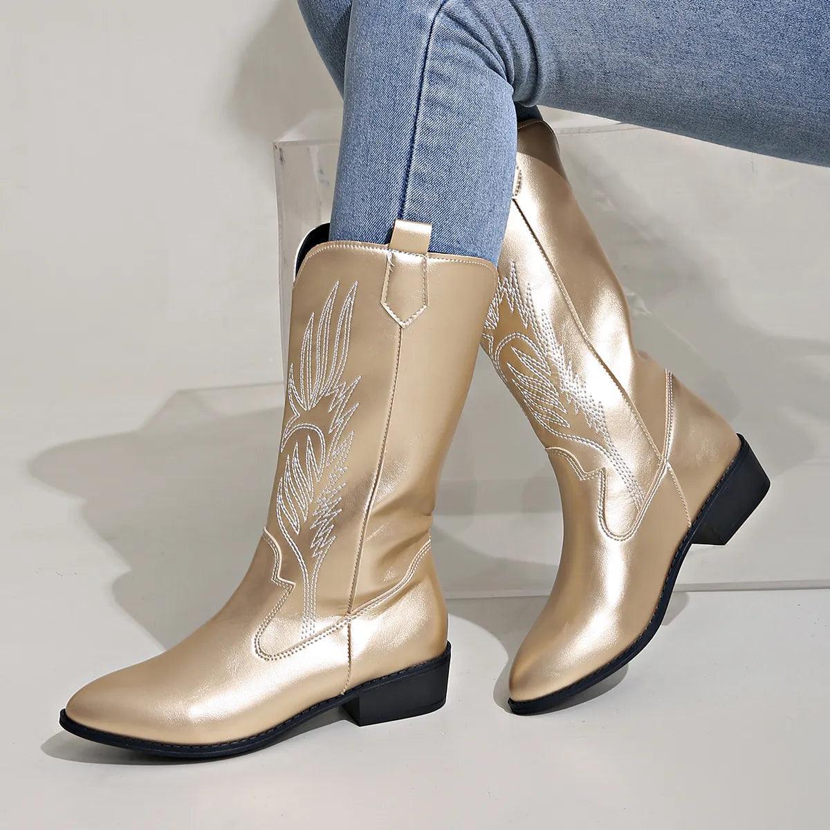 Violet | Women’s Stylish Pointed Toe Western Boots